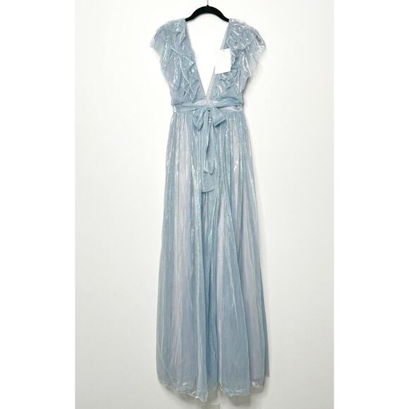 Alamour the Label Aurora Gown in Dusty Blue Size Medium - Picture 11 of 16